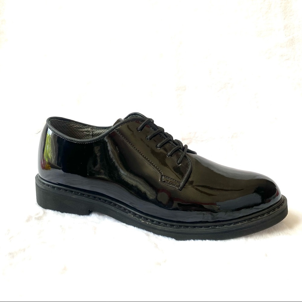 Rothco Black Hi-Gloss Lightweight Oxford Shoe 12W